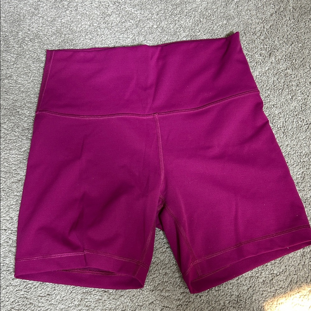 Lululemon Wunder train shorts 6” magenta purple